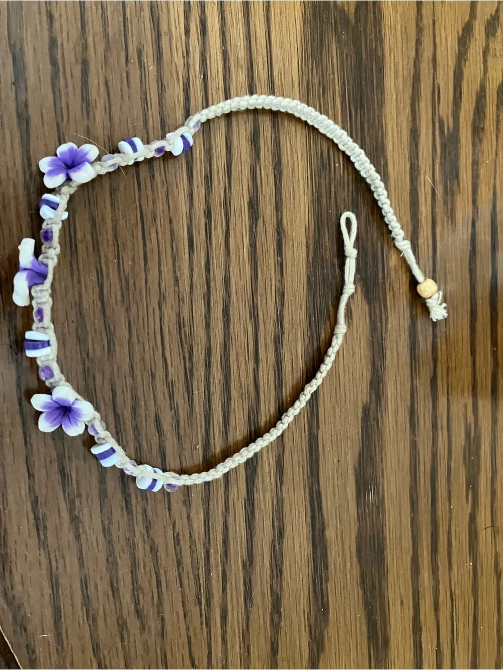 Purple Flower Choker
